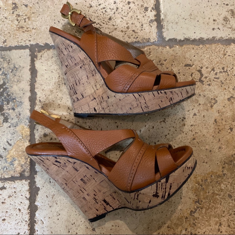 Chloe Wedges Authentic Size 38 1/2 EUC